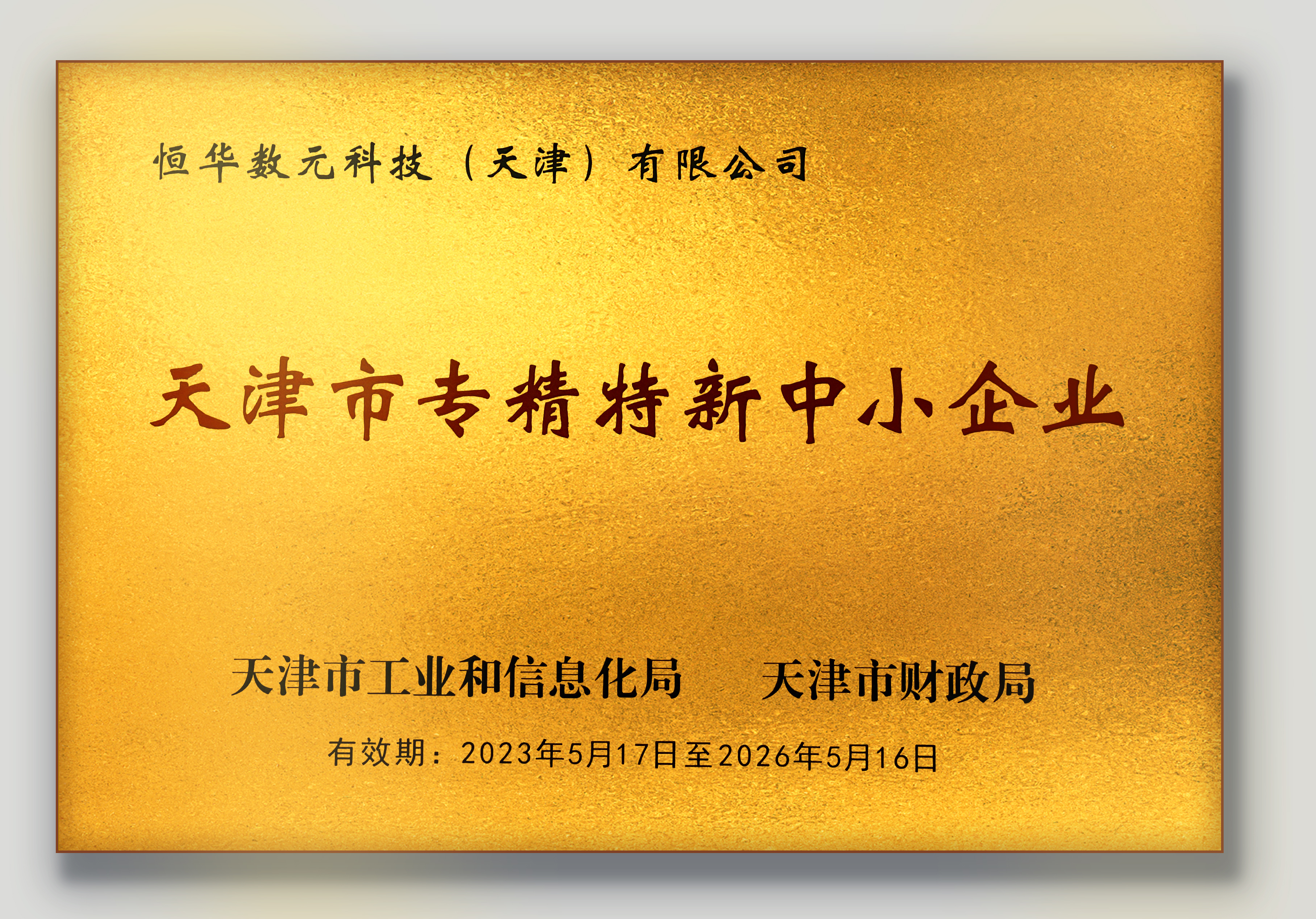 新航娱乐数元获天津市2023年度第一批专精特新中小企业认定 title=